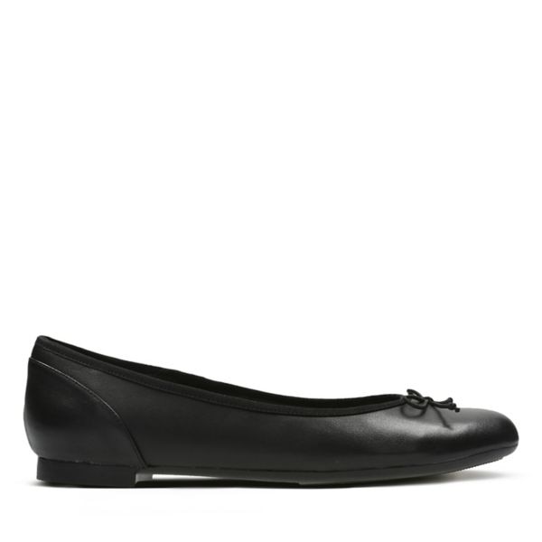 Clarks Womens Couture Bloom Flat Shoes Black | USA-3268154